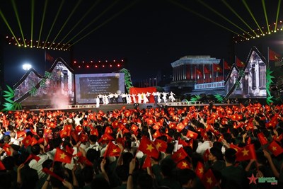 View - 	Lắng đọng Cầu truyền hình “Dưới lá cờ Quyết thắng” Điện Biên Phủ